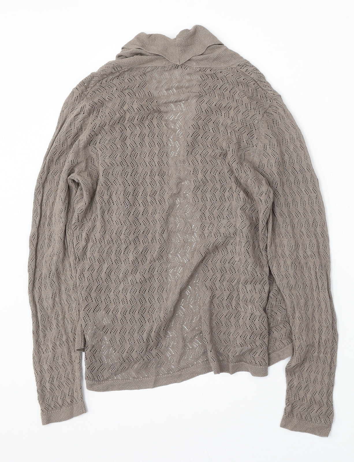 Womens UK Size 8 Marks and Spencer Brown Cardigan Jumper