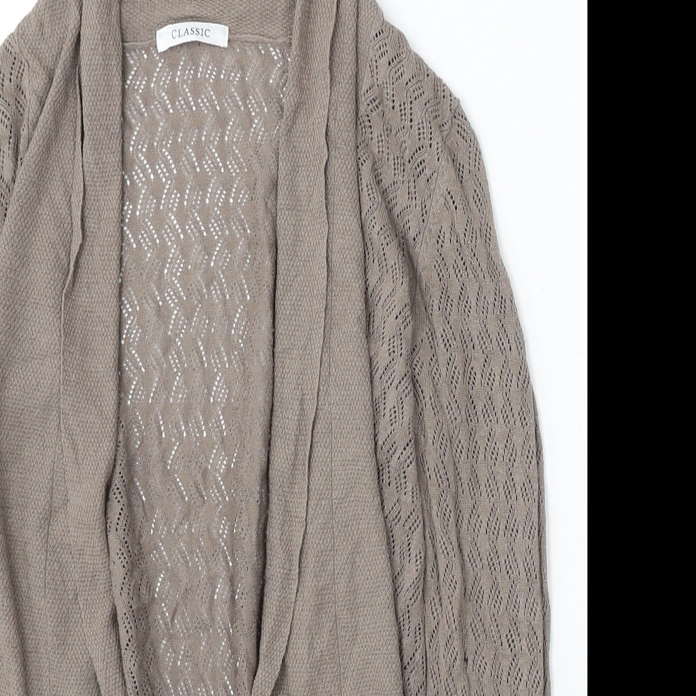 Womens UK Size 8 Marks and Spencer Brown Cardigan Jumper