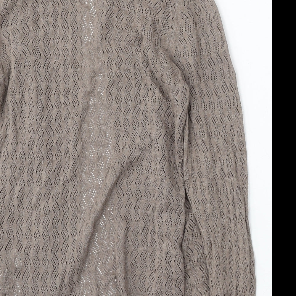 Womens UK Size 8 Marks and Spencer Brown Cardigan Jumper