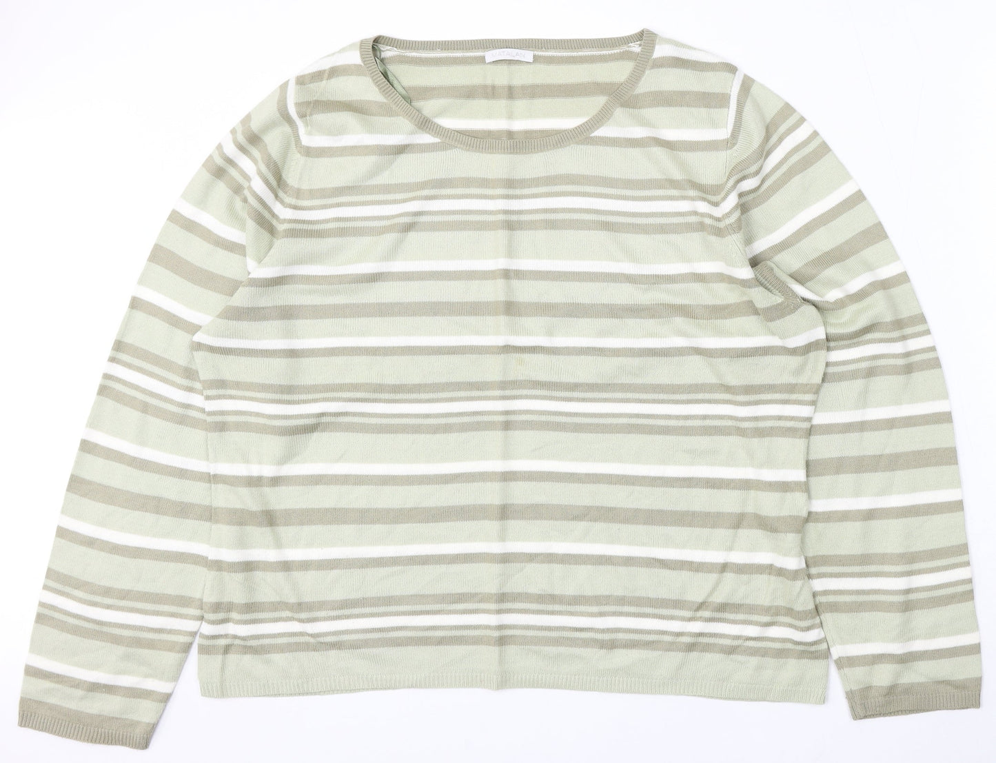 Womens UK Size 20 Matalan Multicoloured Pullover Jumper