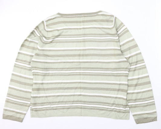 Womens UK Size 20 Matalan Multicoloured Pullover Jumper