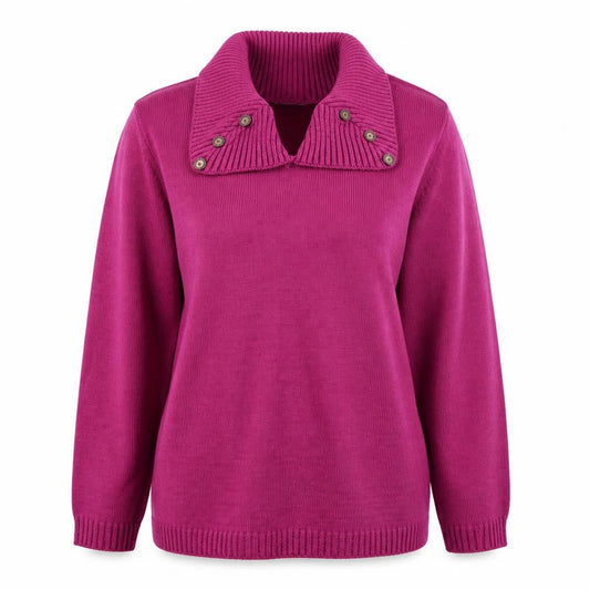 Womens UK Size M Impressions Purple Pullover Jumper