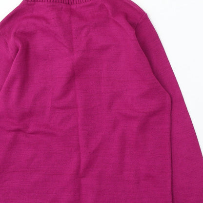 Womens UK Size M Impressions Purple Pullover Jumper