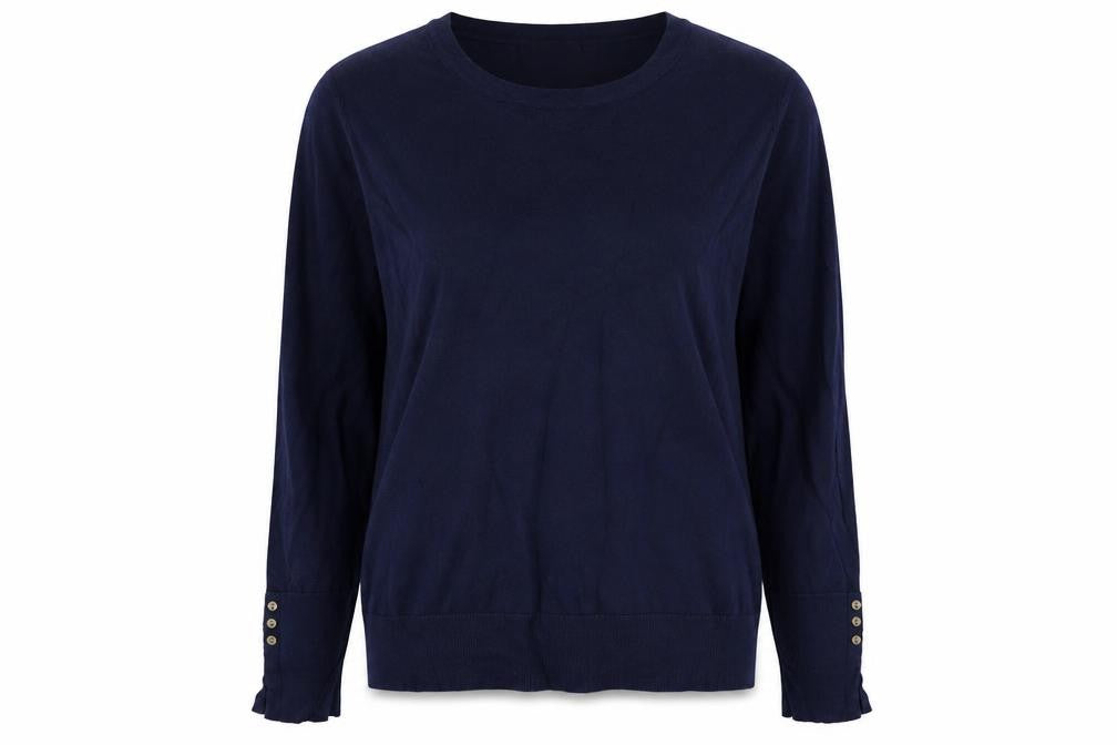 Womens UK Size M M&Co Blue Pullover Jumper