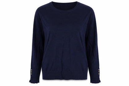 Womens UK Size M M&Co Blue Pullover Jumper
