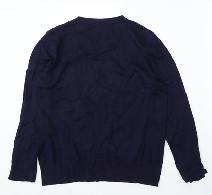Womens UK Size M M&Co Blue Pullover Jumper