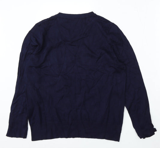 Womens UK Size M M&Co Blue Pullover Jumper