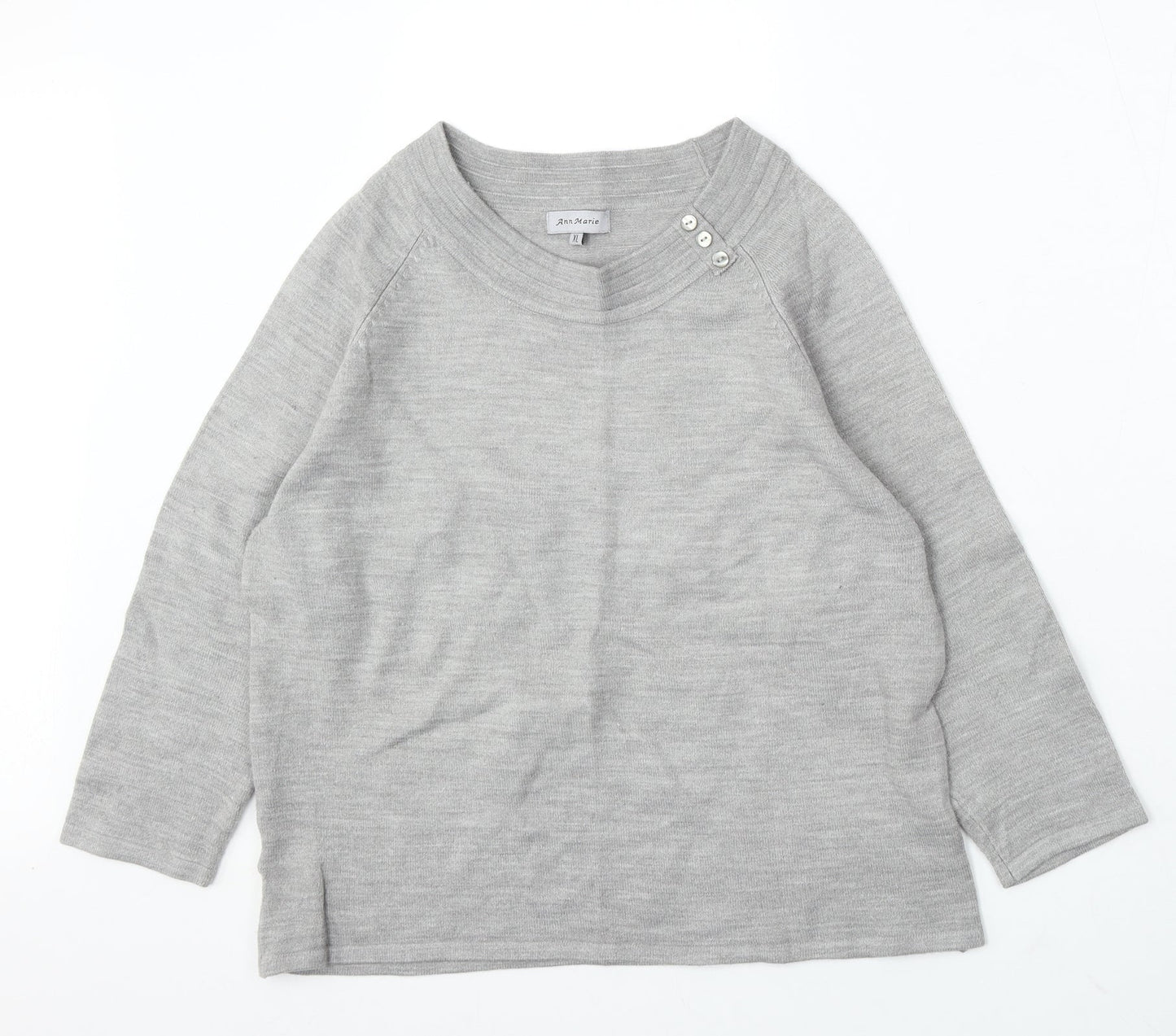 Womens UK Size XL Ann Marie Grey Pullover Jumper