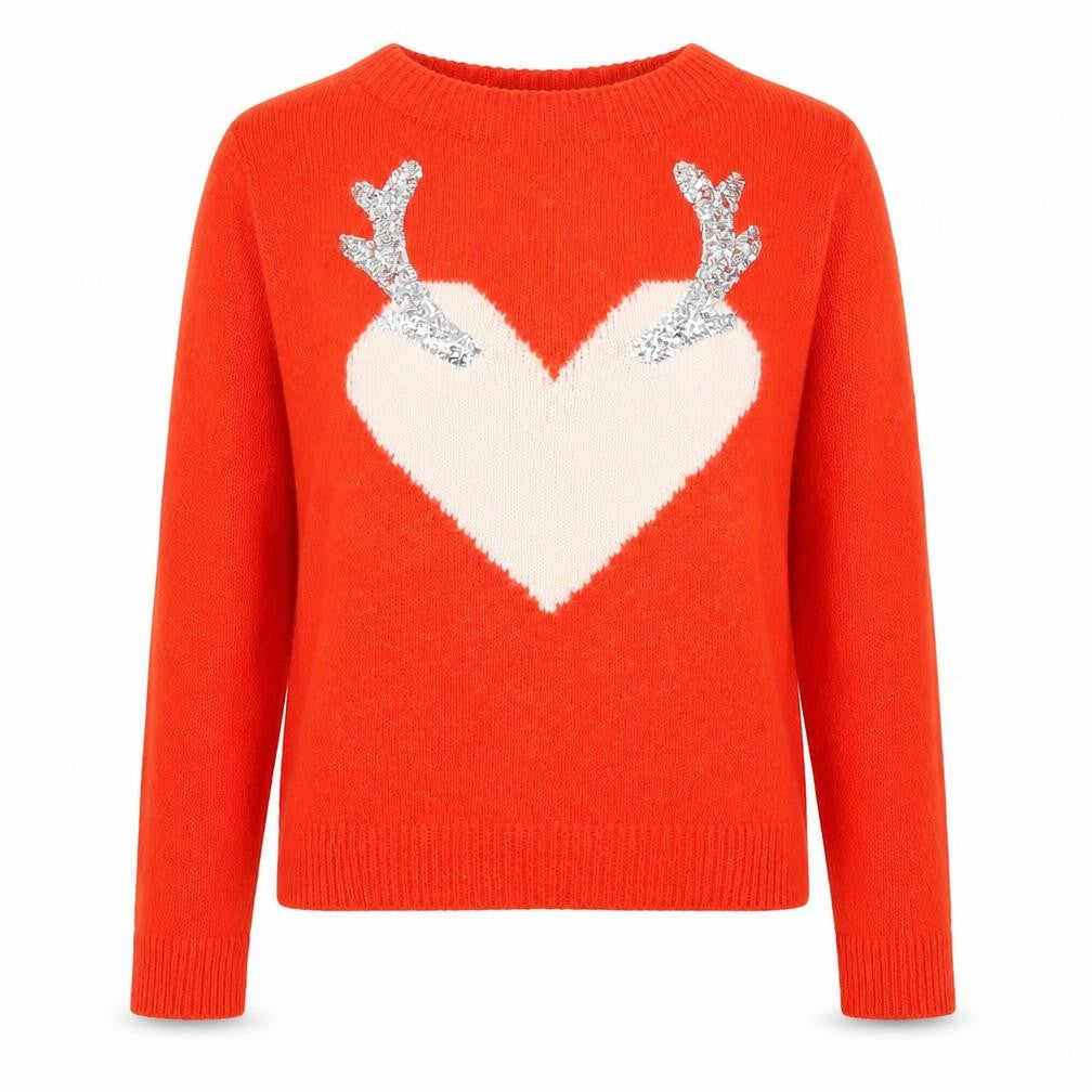 Womens UK Size 10 Primark Orange Pullover Jumper