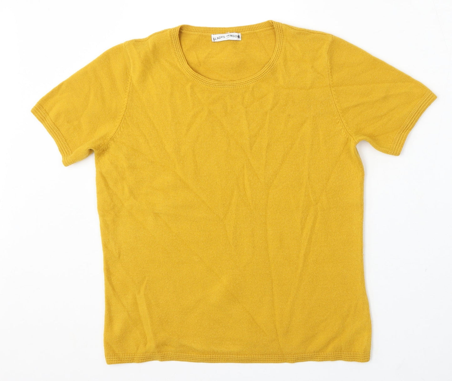 Womens UK Size 12 Marks and Spencer Yellow Pullover Jumper