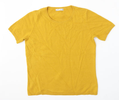 Womens UK Size 12 Marks and Spencer Yellow Pullover Jumper