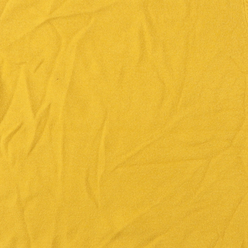 Womens UK Size 12 Marks and Spencer Yellow Pullover Jumper