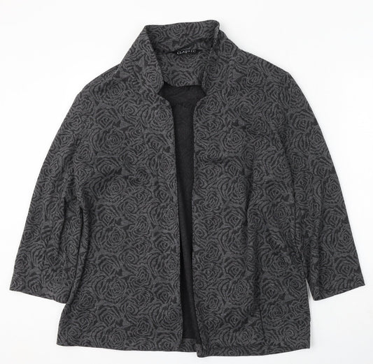 Womens UK Size 16 Classic Regular Grey Blazer