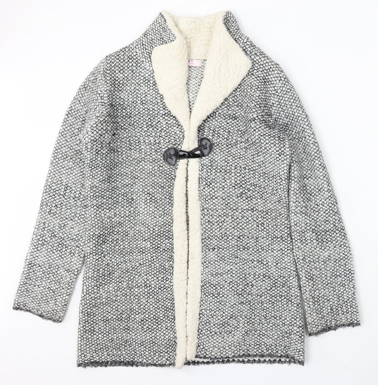 Dulipa Womens Multicoloured V-Neck Acrylic Cardigan Jumper Size 8
