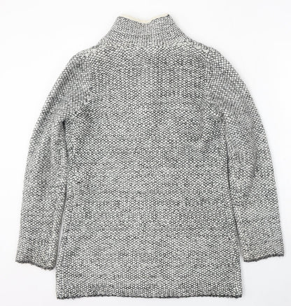 Dulipa Womens Multicoloured V-Neck Acrylic Cardigan Jumper Size 8