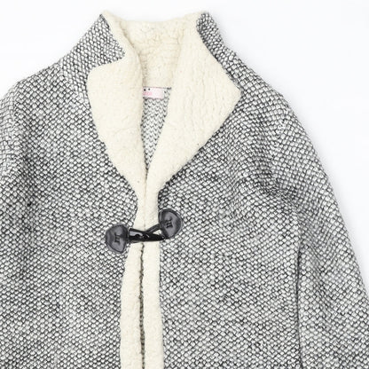 Dulipa Womens Multicoloured V-Neck Acrylic Cardigan Jumper Size 8