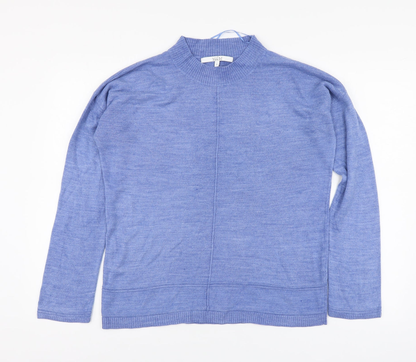 Womens UK Size L Vida Vi Blue Pullover Jumper