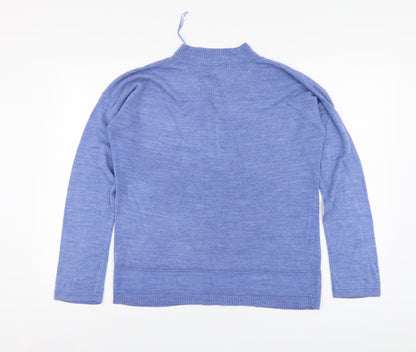 Womens UK Size L Vida Vi Blue Pullover Jumper