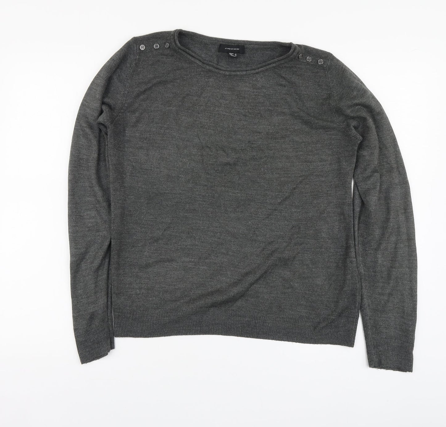 Womens UK Size 10 Atmosphere Grey Pullover Jumper