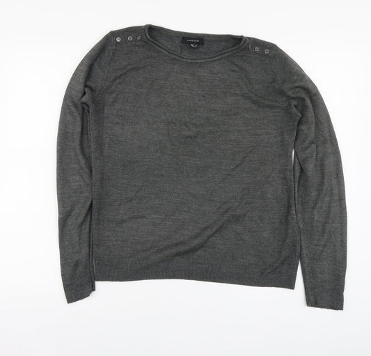 Womens UK Size 10 Atmosphere Grey Pullover Jumper