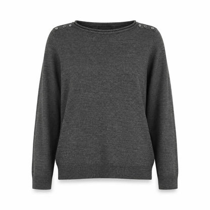 Womens UK Size 10 Atmosphere Grey Pullover Jumper