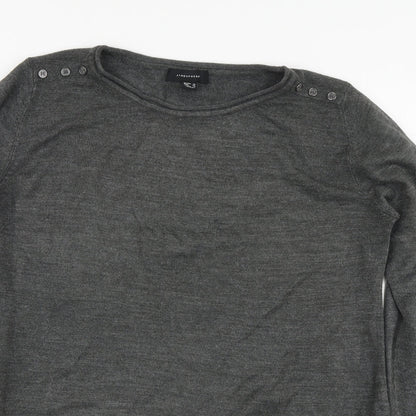Womens UK Size 10 Atmosphere Grey Pullover Jumper