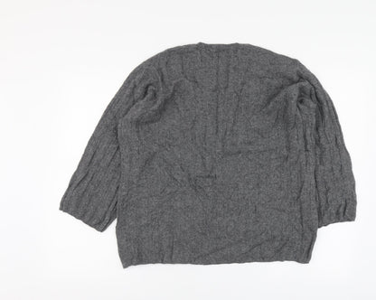Womens UK Size M Zara Grey Pullover Jumper