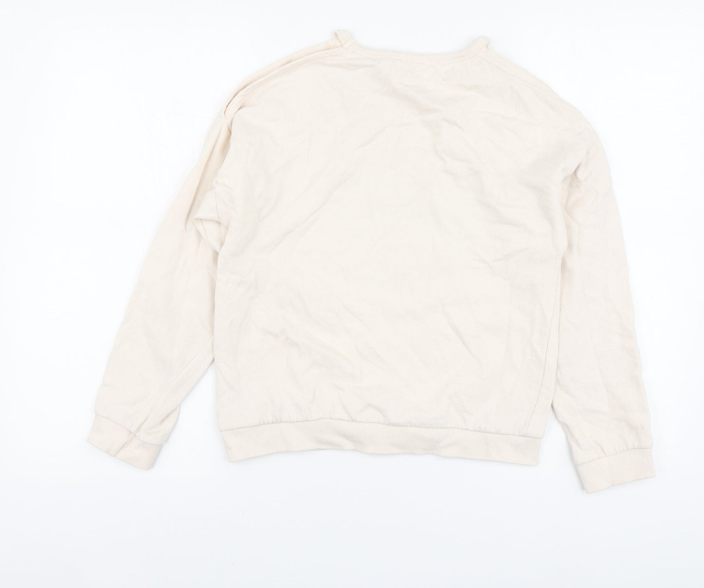 Pepco Girls Ivory Cotton Pullover Hoodie Size 11-12 Years