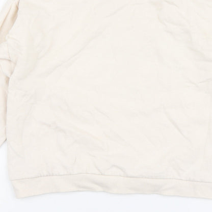 Pepco Girls Ivory Cotton Pullover Hoodie Size 11-12 Years
