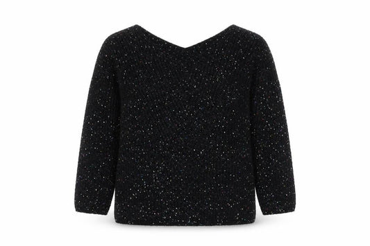 Womens UK Size 12 Nutmeg Black Pullover Jumper