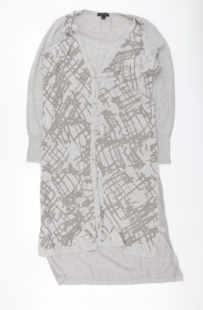Womens UK Size L H by Halston Grey Cardigan Jumper