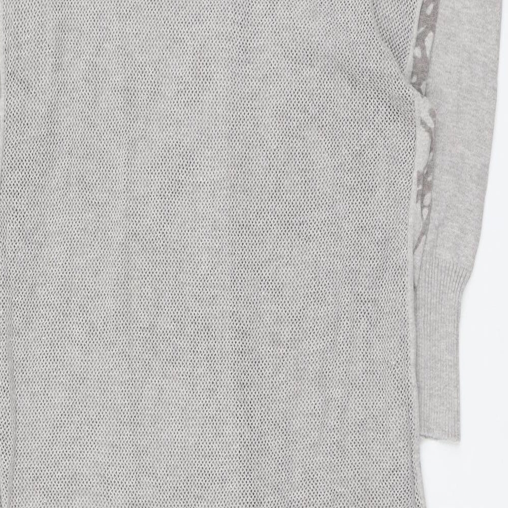 Womens UK Size L H by Halston Grey Cardigan Jumper
