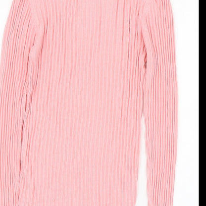 Womens UK Size M Boohoo Pink Pullover Jumper