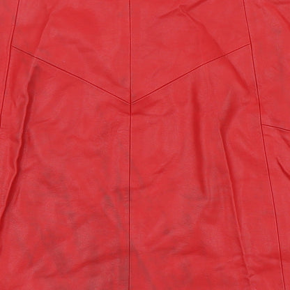 Traffic People Womens Red Viscose Mini Skirt Size M
