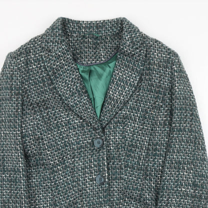 Womens UK Size 12 Berkertex Green Jacket