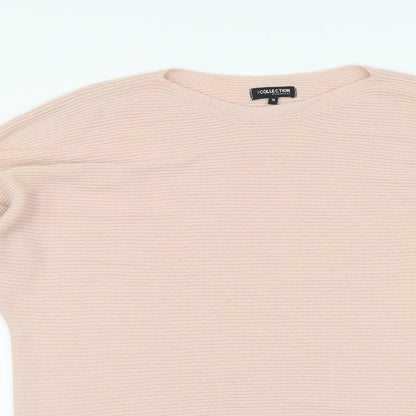 Debenhams Womens Pink Round Neck Acrylic Pullover Jumper Size 18