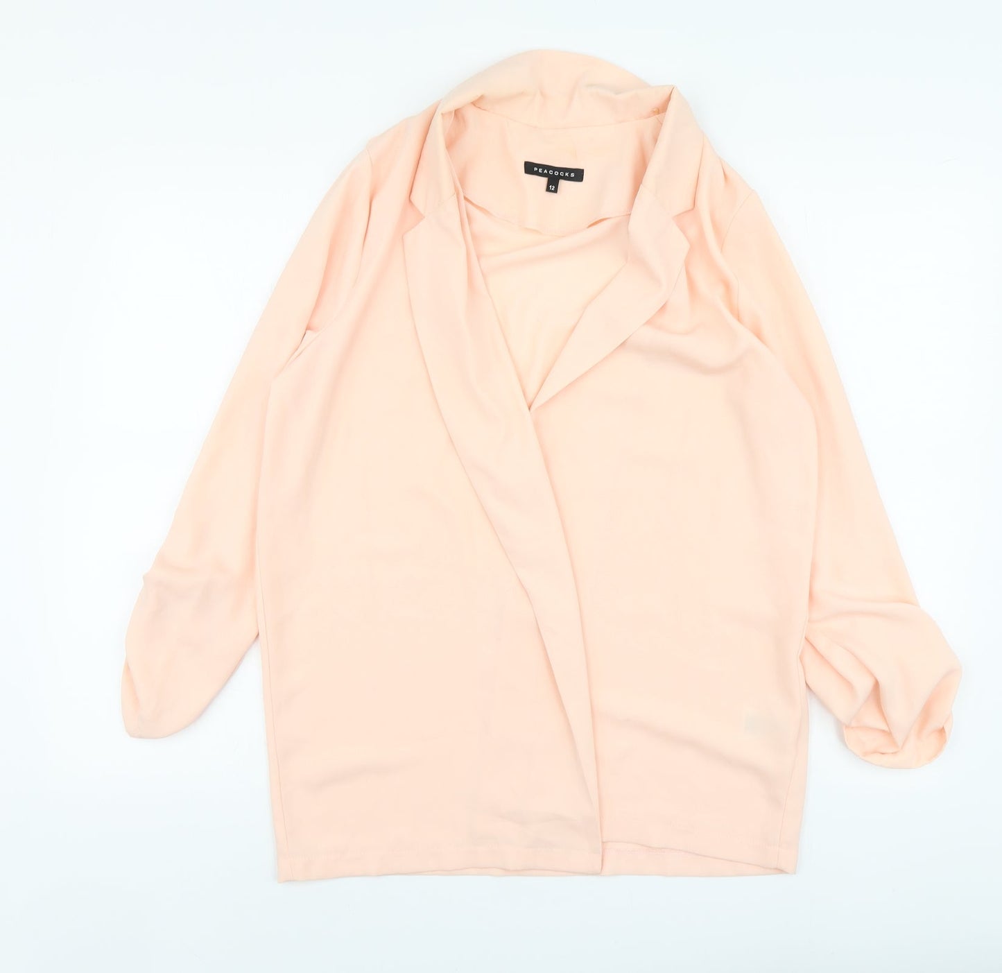 Womens UK Size 12 Peacocks Pink Basic Blouse
