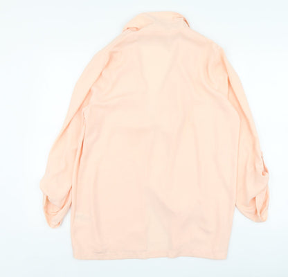Womens UK Size 12 Peacocks Pink Basic Blouse