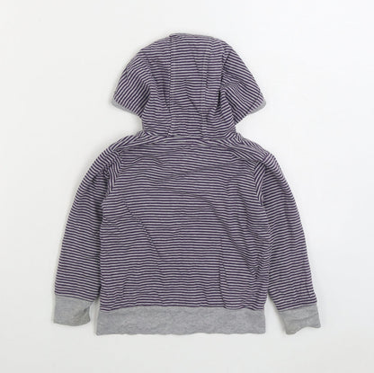 Marks and Spencer Boys Grey 100% Cotton Pullover Hoodie Size 2-3 Years Lace Up