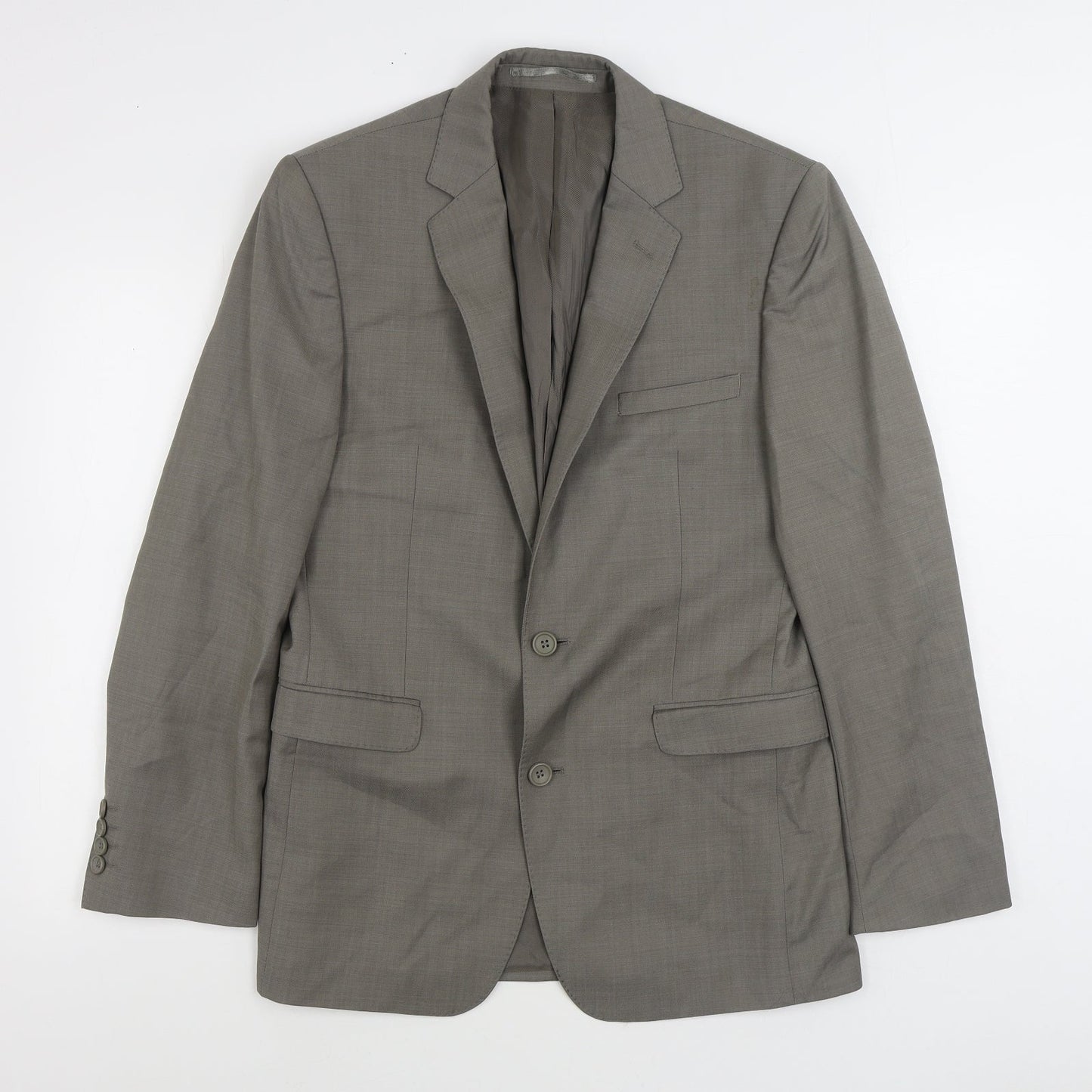 Mens UK Size 36 Blazer Regular Grey Suit Jacket