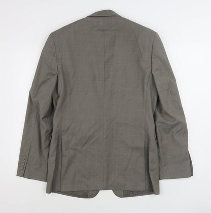 Mens UK Size 36 Blazer Regular Grey Suit Jacket