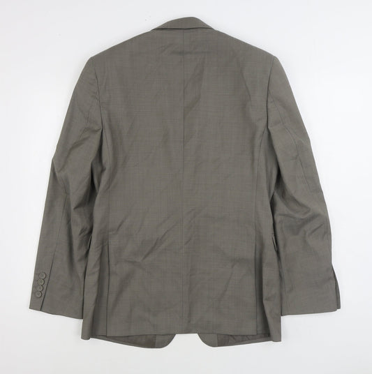 Mens UK Size 36 Blazer Regular Grey Suit Jacket
