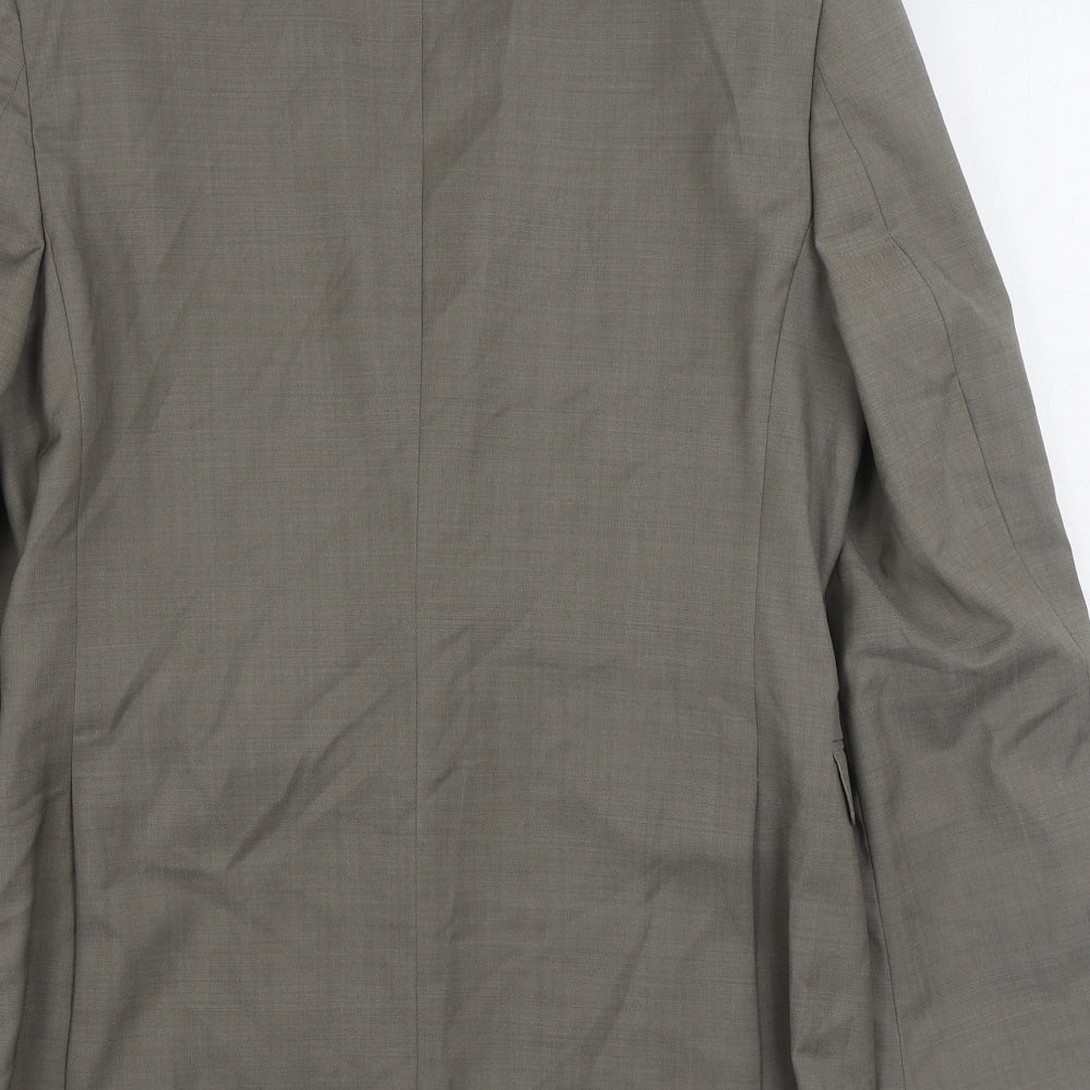 Mens UK Size 36 Blazer Regular Grey Suit Jacket
