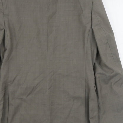 Mens UK Size 36 Blazer Regular Grey Suit Jacket
