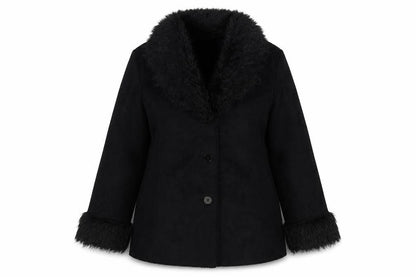 Womens UK Size 14 Berkertex Black Overcoat