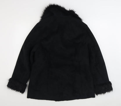 Womens UK Size 14 Berkertex Black Overcoat