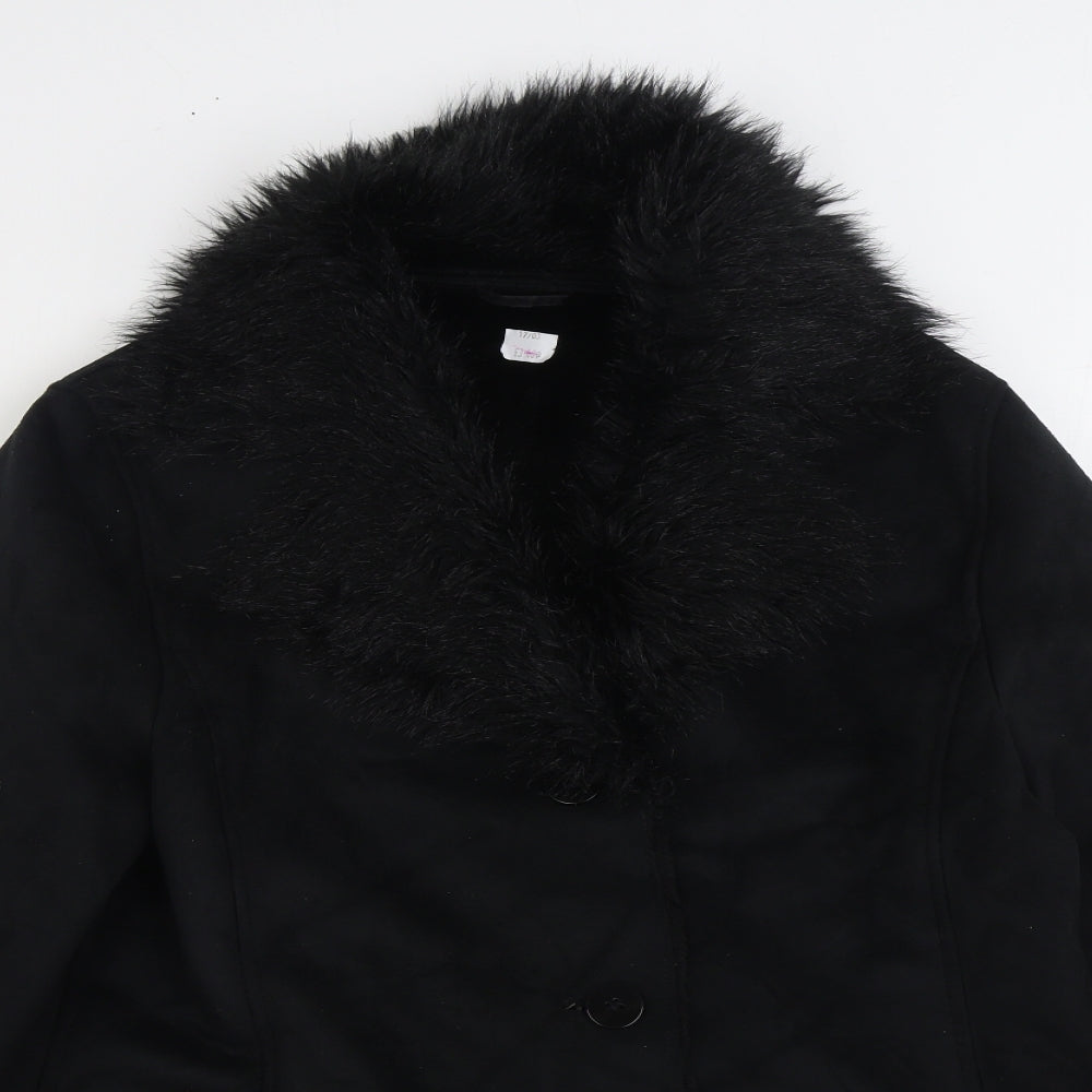 Womens UK Size 14 Berkertex Black Overcoat