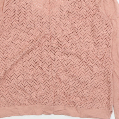Womens UK Size S French Connection Pink Cardigan Jumper