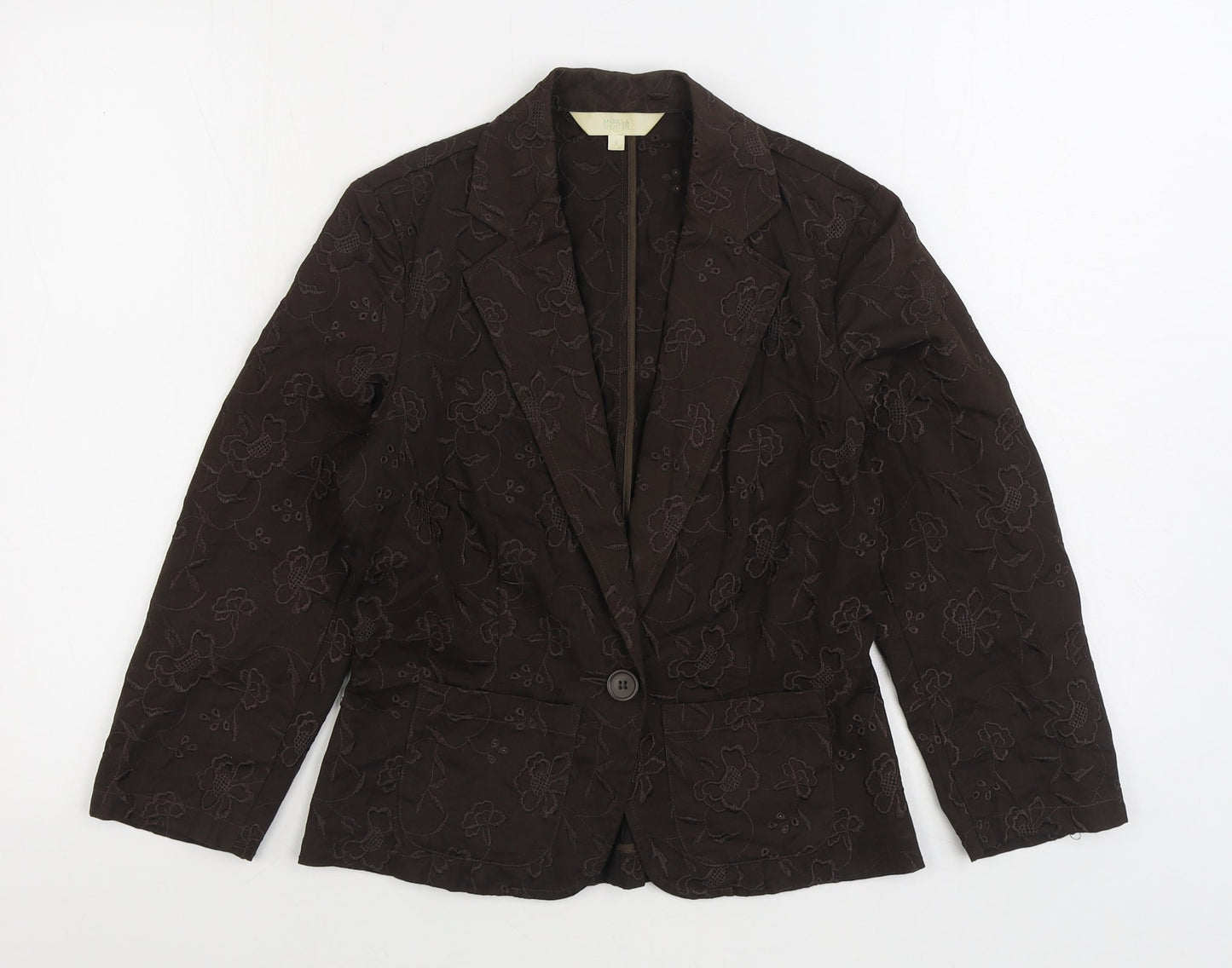 Womens UK Size 8 Marks and Spencer Brown Jacket
