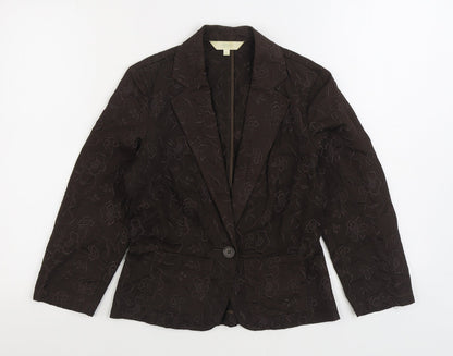 Womens UK Size 8 Marks and Spencer Brown Jacket